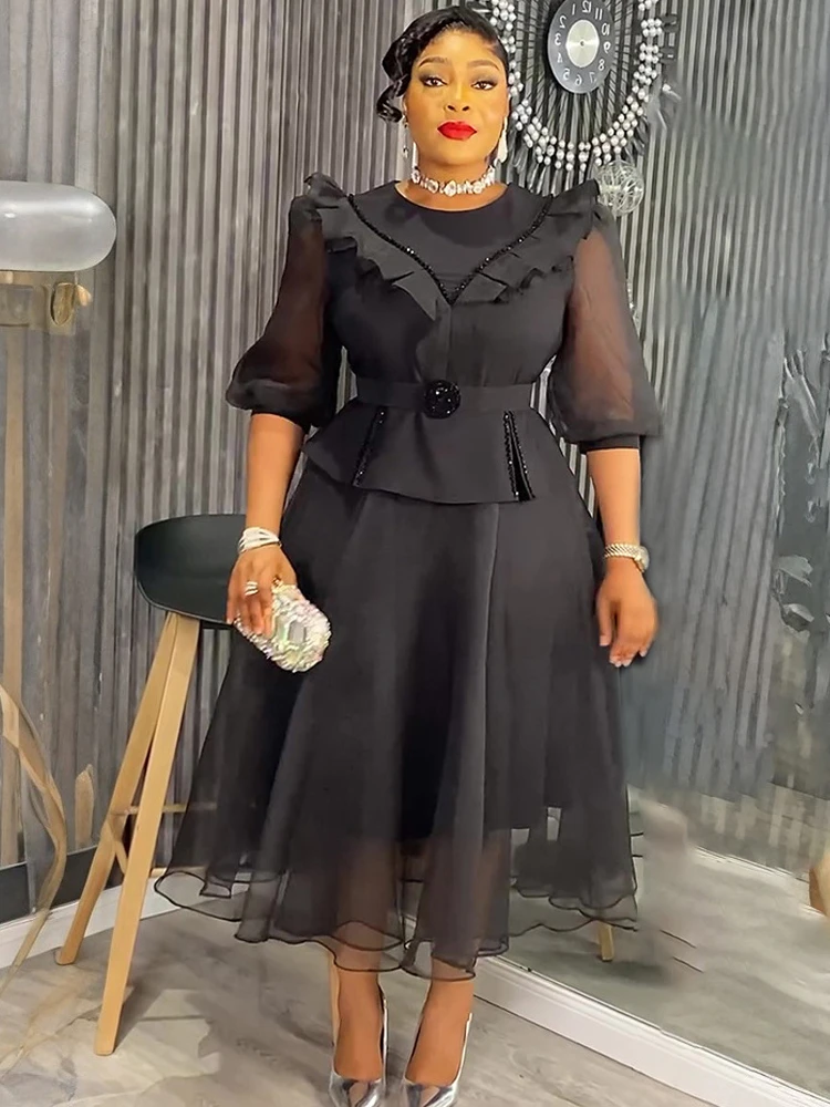 فساتين حفلات جديدة لعام 2025 للنساء لحفلات الزفاف وحفلات التخرج وأعياد الميلاد فساتين سهرة أفريقيا ملابس أنيقة للسيدات ماكسي ترتديها تركيا