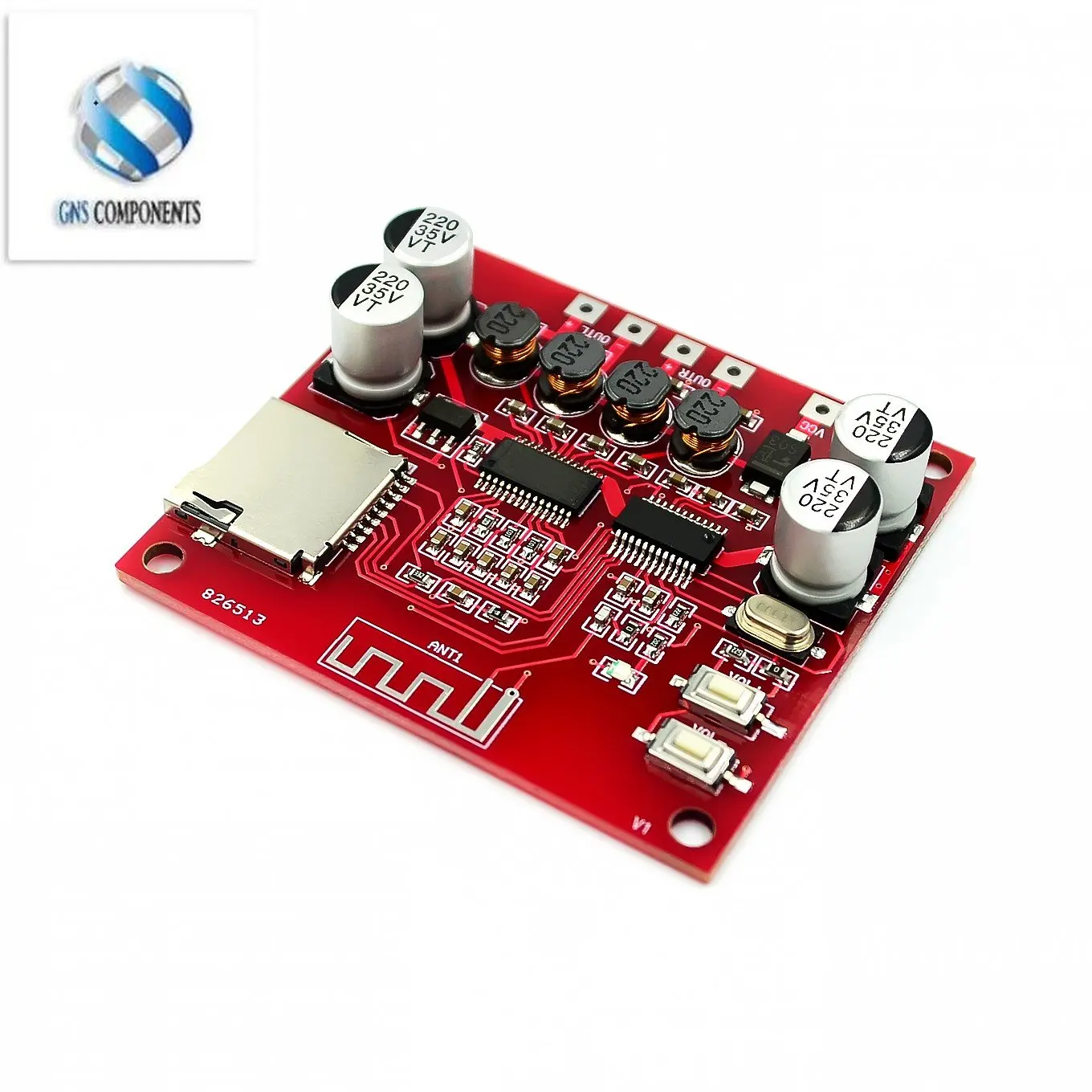 XH-A233 15W X 2 for Bluetooth 4.2 Digital power amplifier board Stereo TF Card Play 12v~24v Audio Amp