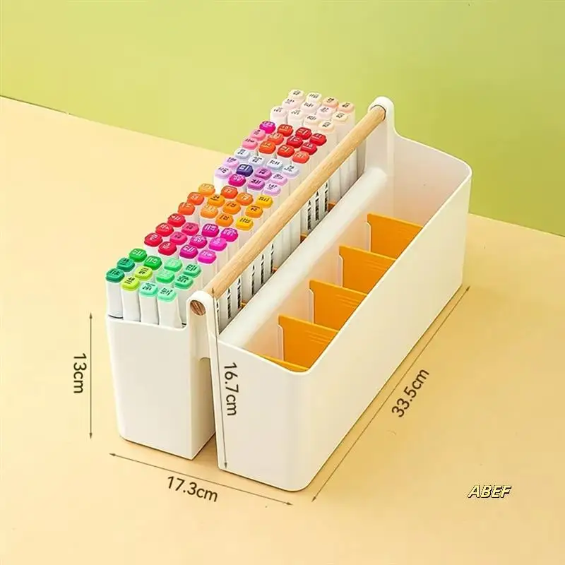 Watercolor Organizer Portable Large Capacity Brush Pencil Stationery Barrels Student Multi-Function Pen Holder