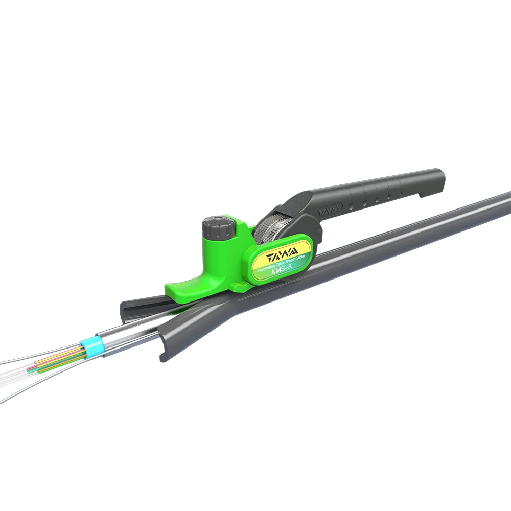 Imagem -03 - Tawaa-optical Fiber Tool Decapagem Longitudinal Kms-k Faca Dupla Face Ratcheting Cabo Slitter