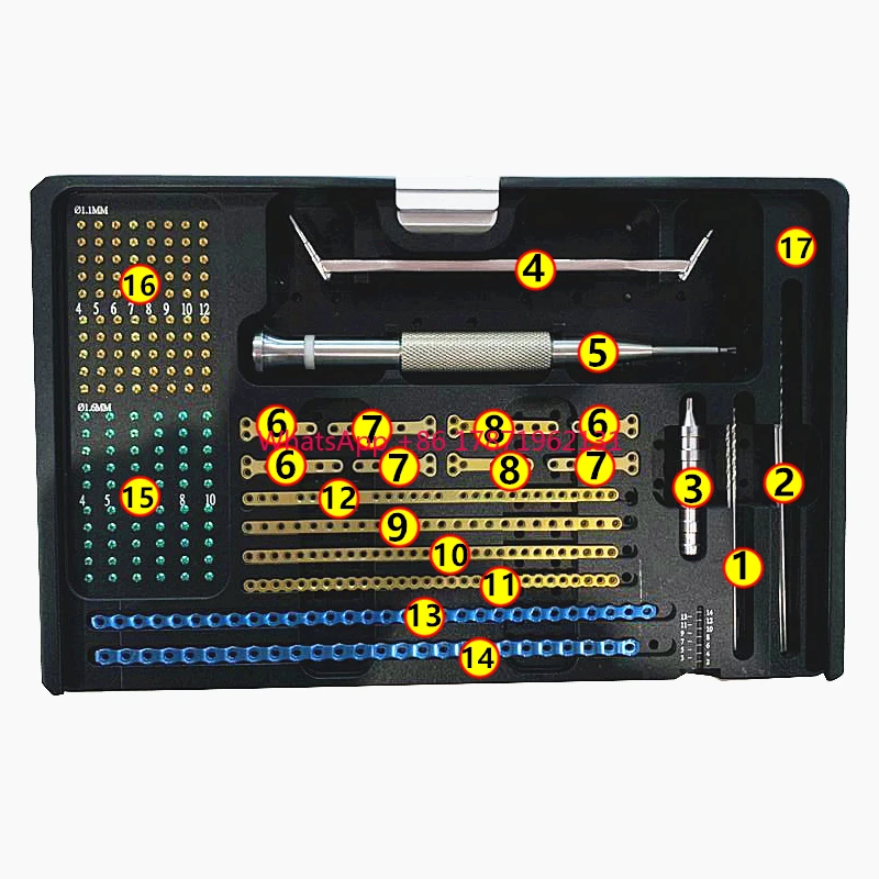 1.6mm Locking Plate Instrument Kit Small Animals Orthopedic Veterinary