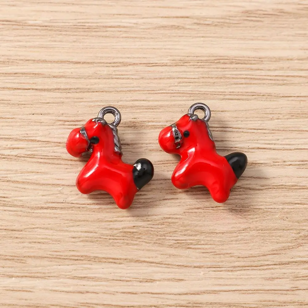 5 Pcs Necklaces Charms Horse Charms Pendants Zinc Alloy Little Horse Horse Keychain Pendant Parts Multi-purpose