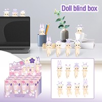 Gothic Winged Angel Figurine Mystery Blind Box - 6PCS Fantasy Collectible Keychain Set, Surprise Gift for Anime Lovers