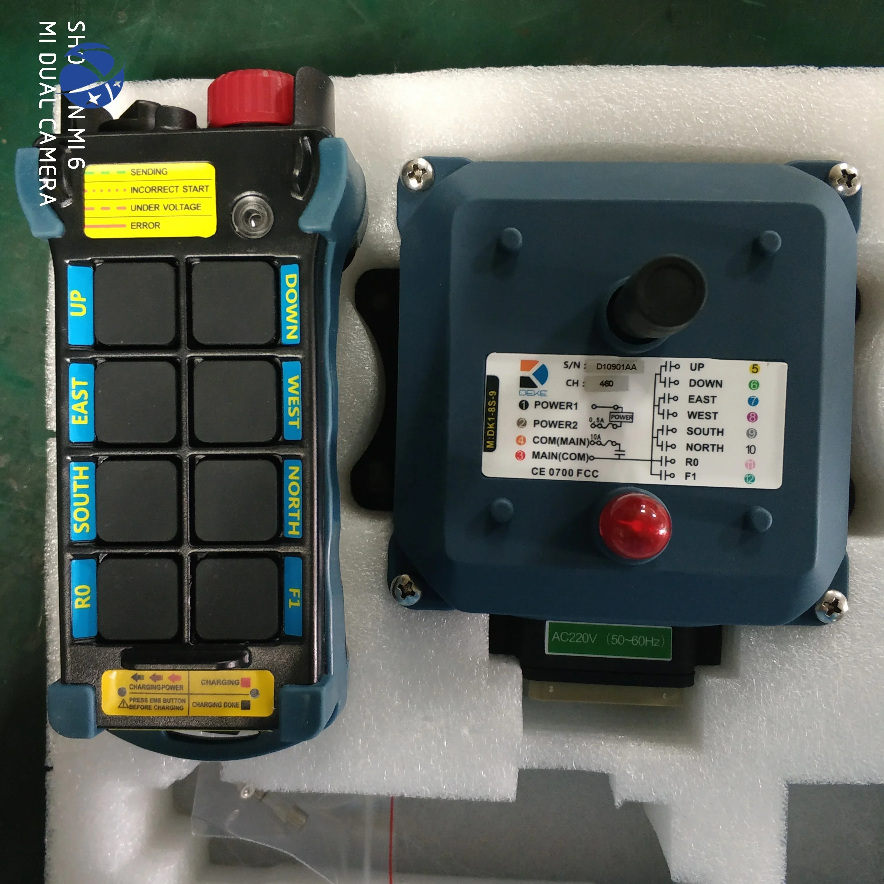 DK new series DK1-8S-9 crane and hoist wireless remote controller