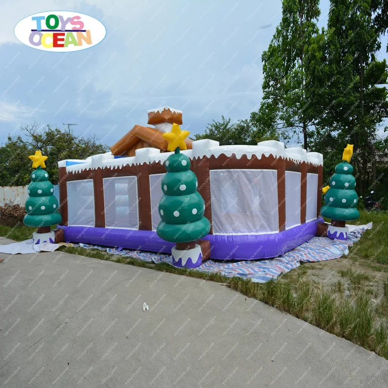 2025 Christmas Outdoor Inflatable Bouncing Castle Playground Christmas Tree Bouncer