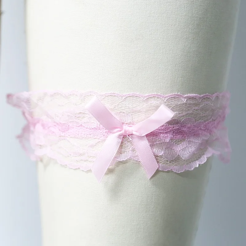 Lace Elastic Leg Garter Belt Wedding Gift Party Bridal Accessories Cosplay Ribbon Bow Suspender Fashion Thigh Harness New