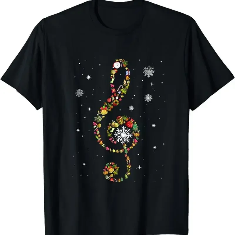 T-shirt avec symbole de note de musique, édition limitée, pour enseignant, amoureux, noël, S 3XL