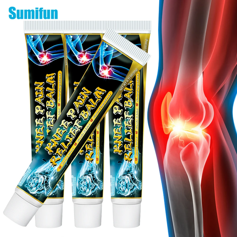 

4Pcs Knee Joint Pain Relief Ointment Meniscus Sprain Cream Cartilage Damaged Rheumatism Arthritis Analgesic Herbal Plaster Care