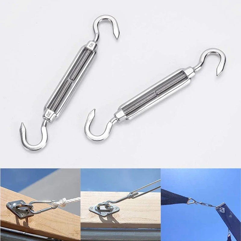 Triangle Sun Shade Sail Install Set Outdoor Garden Pool Awning Stainless Steel Hardware Kit Sun Canopy Fixing Accessories