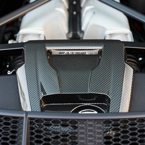 

Trade Assurance Dry Carbon Fiber Engine Cover interior Trim For 2016-2018 R8 Coupe & Spyder V10 & V10 Plus Coupe