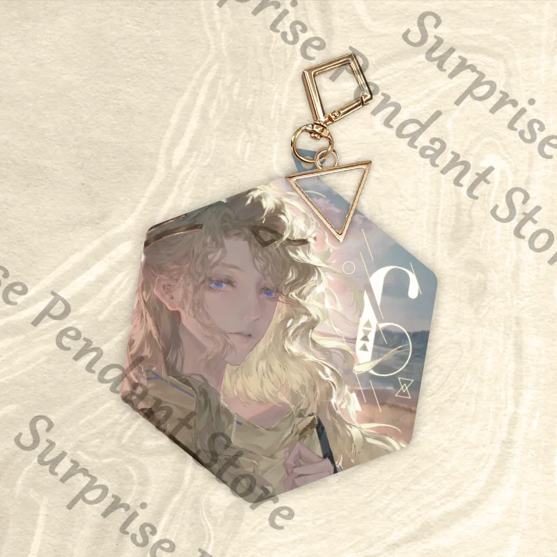 عكس: سلسلة 1999 لعبة ambitus 6 زملاء التخطيط الشخصي شارة صفيح قلادة ورق ملون مستوى مظهر عالي