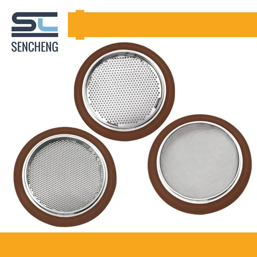 KF Mesh Screen Centering Ring With Viton O’Ring ,304 Stainless Steel  Vacuum Fitting ,LS04