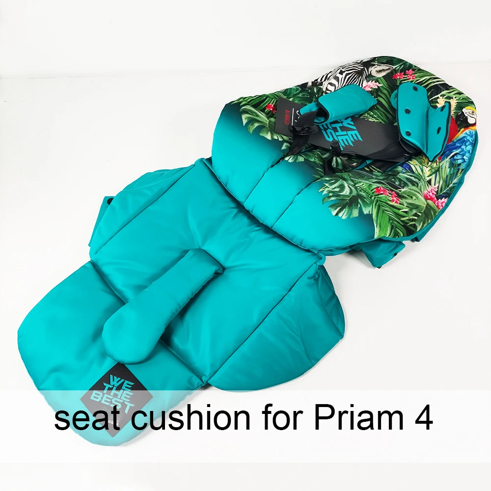 Stroller Priam 4 Seat Pack Accessories Cloth Cover Blue-Mid We The Best Type Seat Cushion With Belt Shoulder PAD Direct Replace