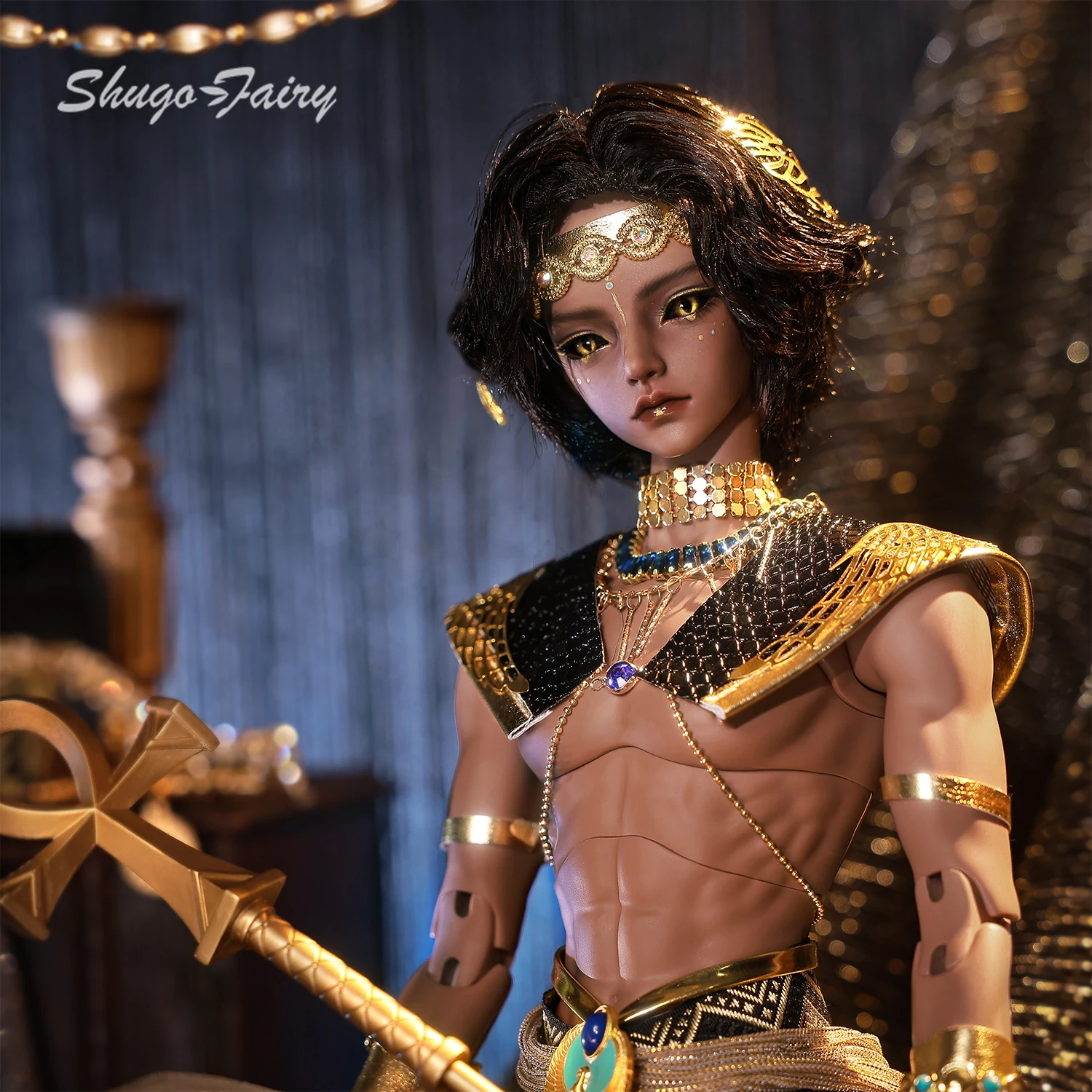 ShugaFairy Morty E 1/4 BJD دمية الخيال المصري القديم إله الشمس را المدافع عالي الجودة آلهة مصر التسعة مجموعة كاملة #4