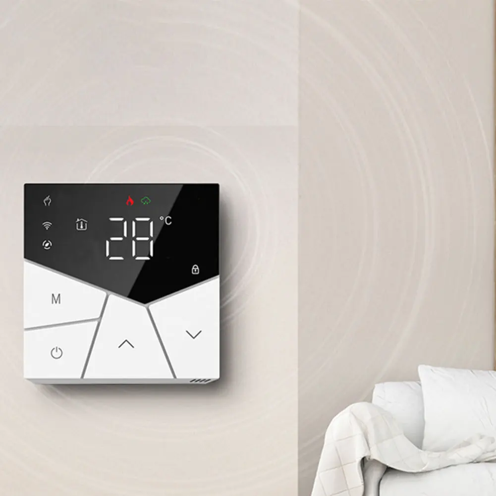 Smart WiFi Digital Thermostat with Adjustable Sensor Modes and Large Screen Display for Easy Temperature Management