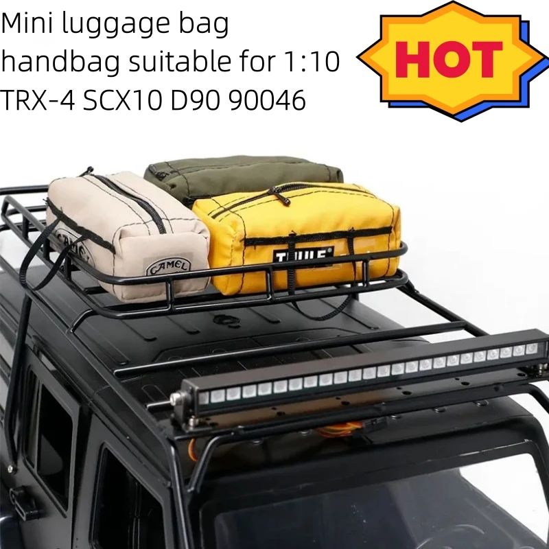 Symulowana mini torba na bagaż odpowiednia do dekoracji symulacji samochodu wspinaczkowego 1:10 TRX-4 SCX10 D90 90046 RC