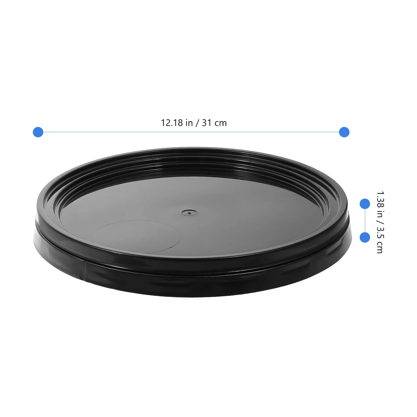 2Pcs Bucket Lid Sealed Flat Paint Can Replacement Lid Storage Container Airtight Cover Easy Open Seal for 20L Paint Buckets