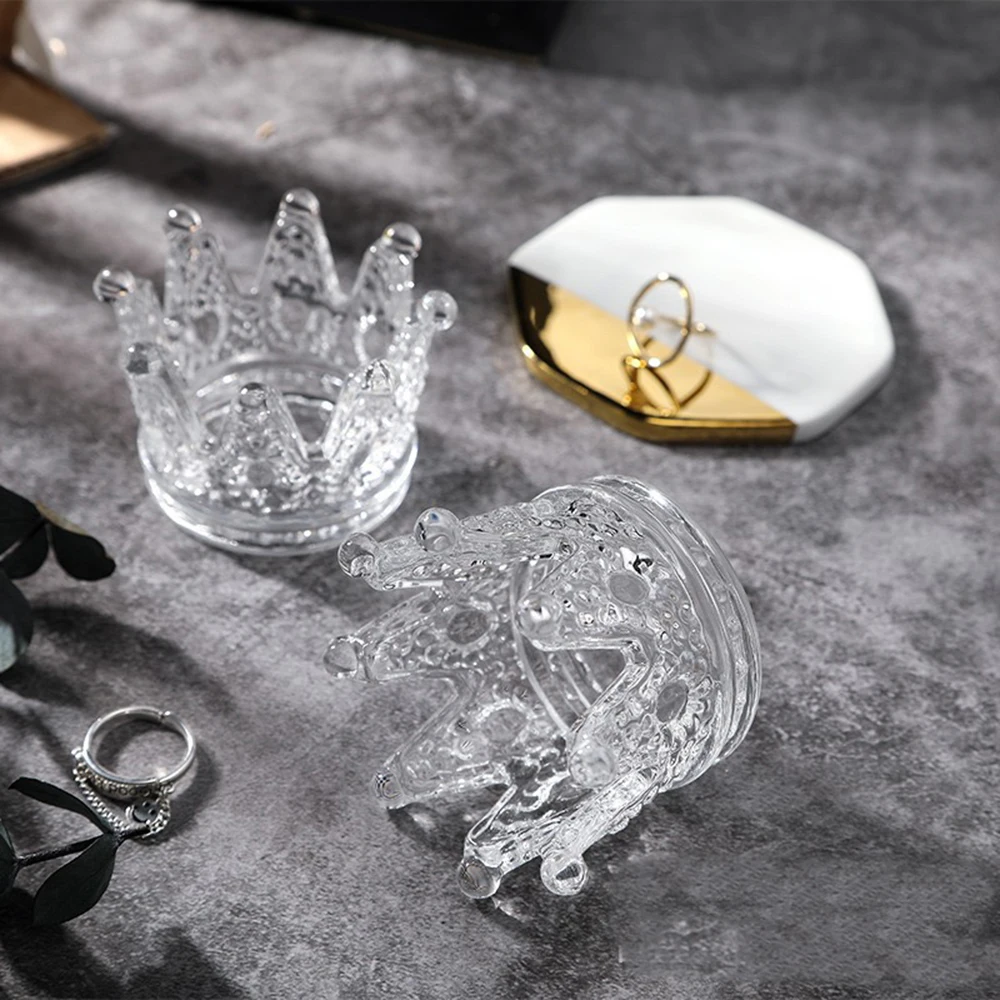 

1PC Crown Nail Art Cup Acrylic Liquid Powder Glass Dappen Dish Glass Cup Nails Art Pen Holder Nail Dappen Dish Nail Crystal Bowl