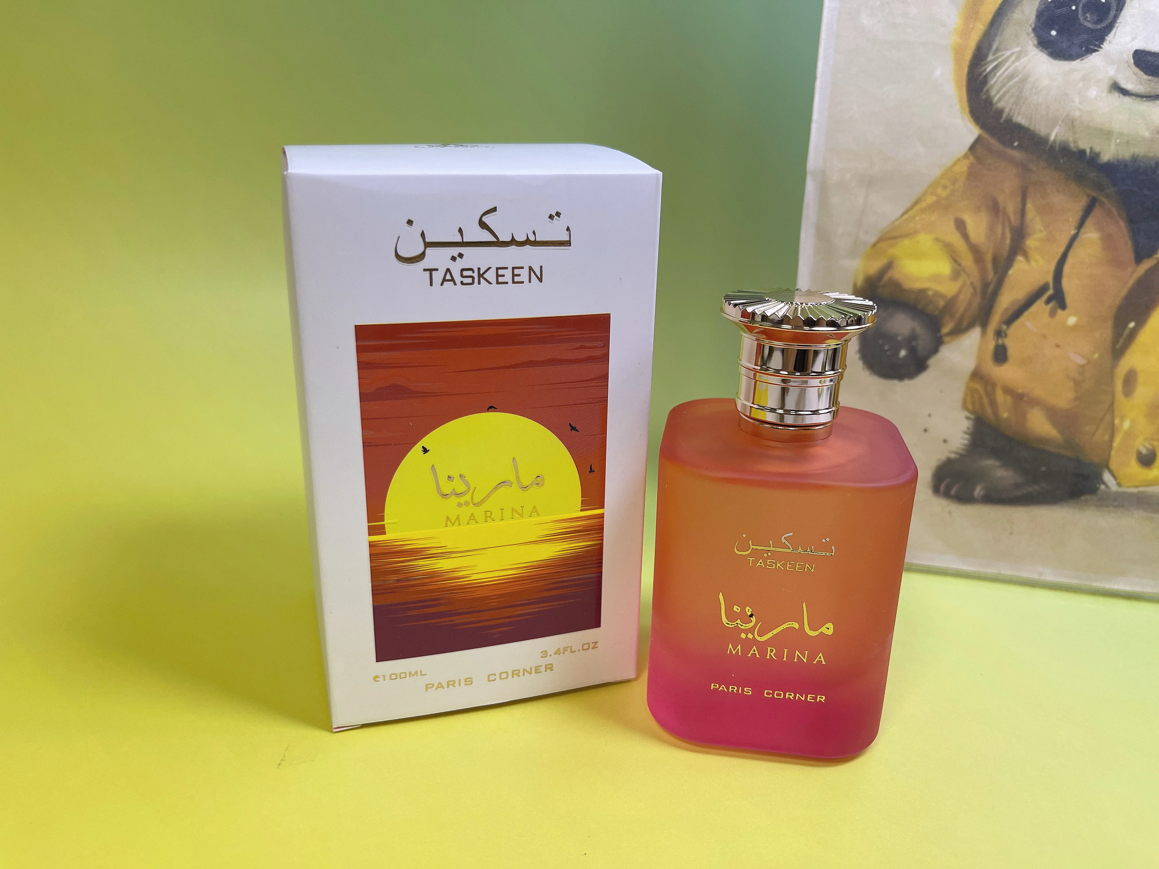 Paris Corner Taskeen Eau De Parfum 3.4oz / 100ml – Parfum Unisex Tahan Lama dengan Aroma Floral Amber Manis, Hadiah Mewah untuk Natal