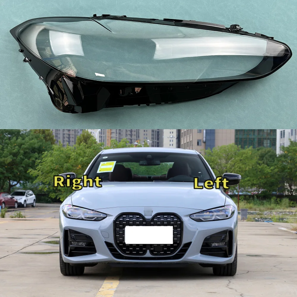 

For BMW 4 Series M3 M4 F32 F33 F36 F82 2021-2023 Front Headlight Cover Headlamp Lamp Shell Transparent Lampshade Lens Plexiglass