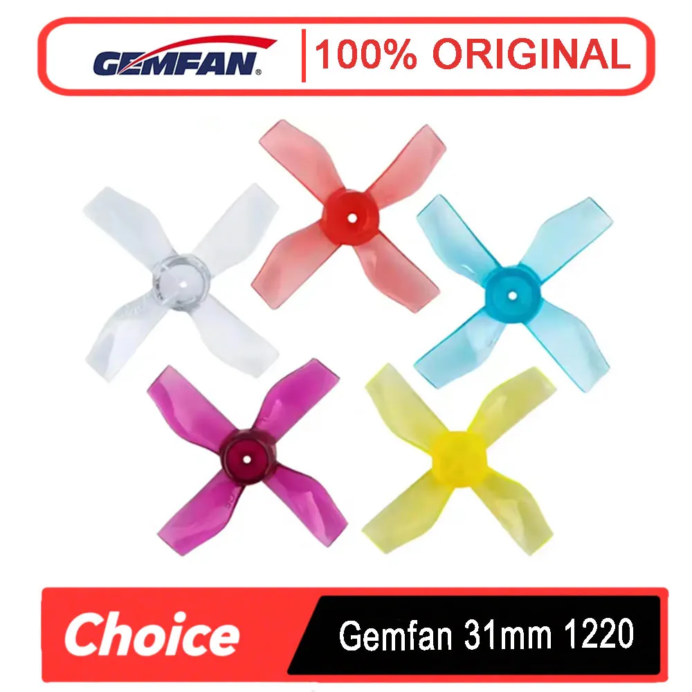 

Gemfan 31 мм 4-лопастная опора для ПК - отверстие 0,8 мм/1 мм по часовой/против часовой стрелки, подходит для двигателей 0703/0802/0902/1103 FPV Micro Drone Quadcopter