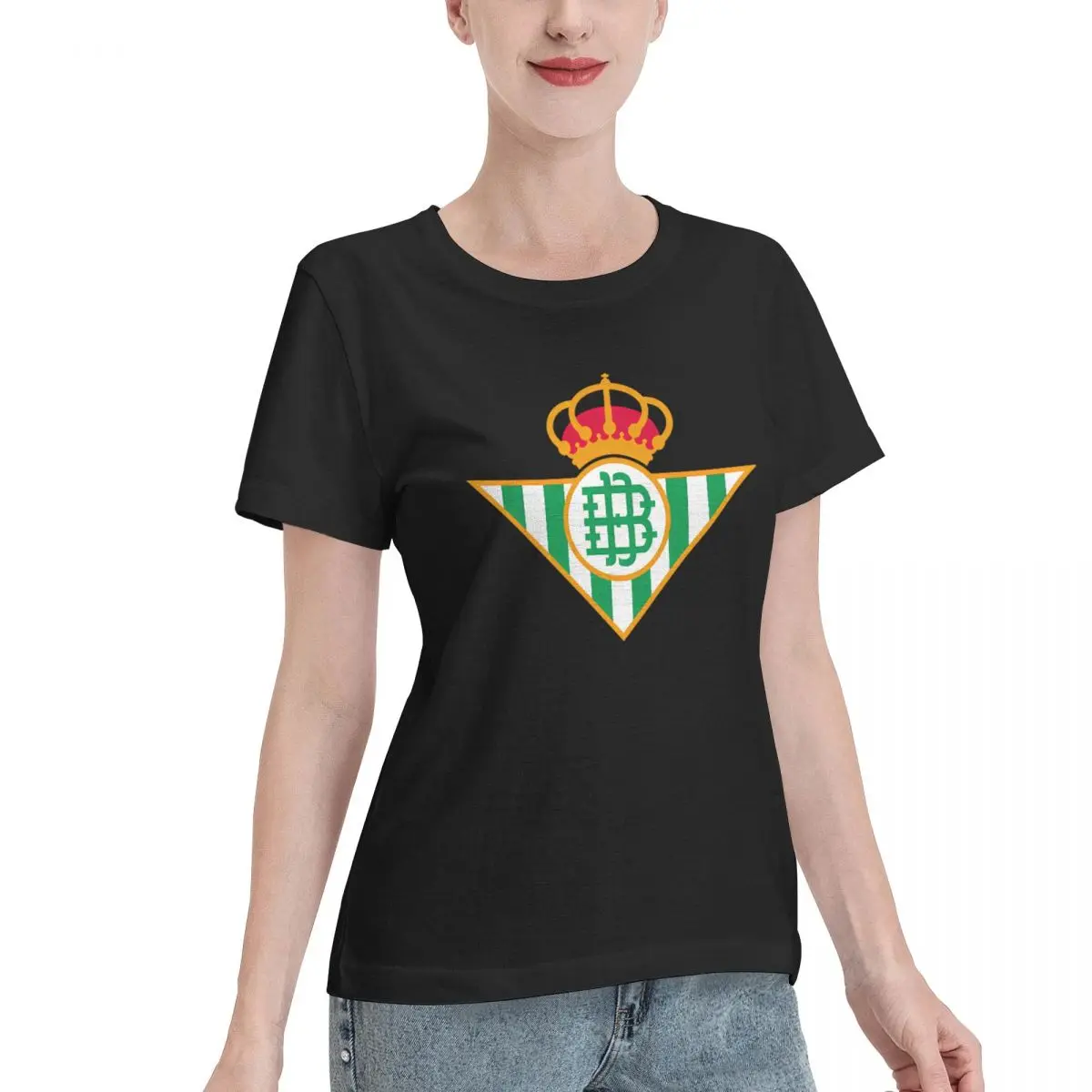 Cozy Loungewear The Real Betis Women's T-shirt Minimalist Outfit Women Daily Outfit Top
