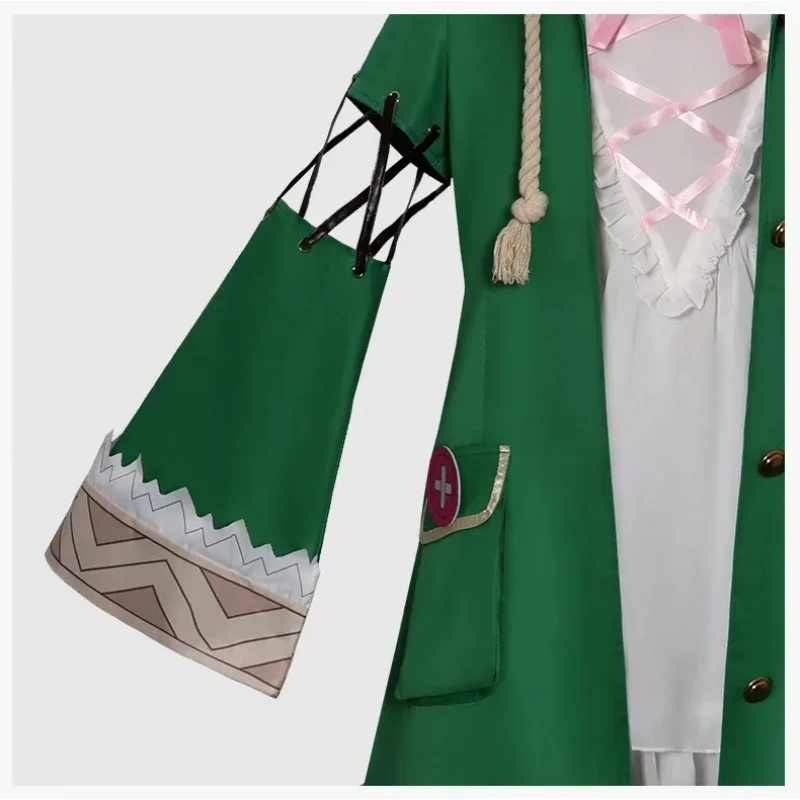 

A;3\v,7'd/2026 Anime Himekawa Yoshino Hermit Bunny Date A Live Cosplay Costume Green Coat Halloween Performance Disguiw.3;v'6\b/