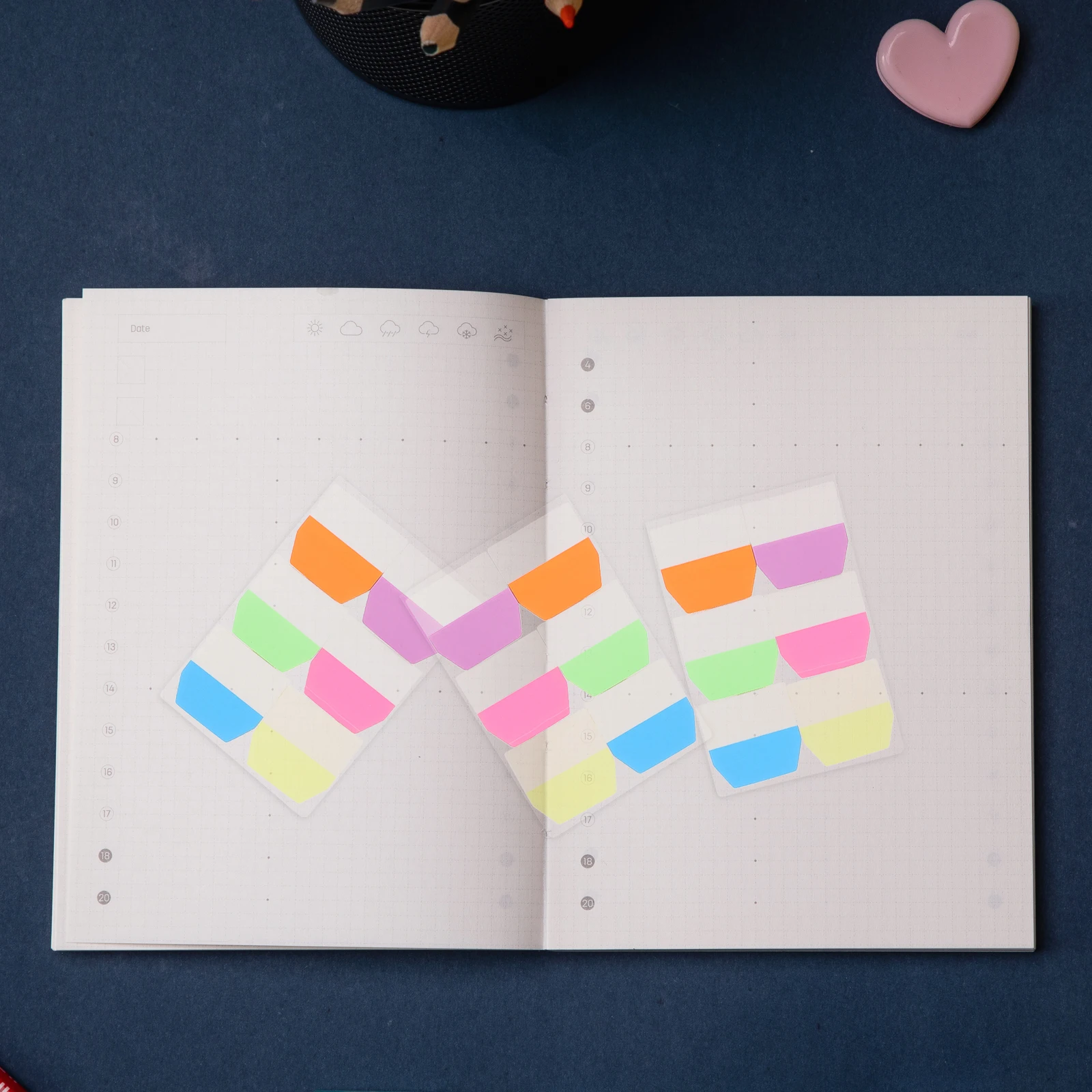 

3 Sets 12 Colors Book Annotation Tabs Writable Adhesive Page Markers for Notebooks Documents Multi-Surface Use