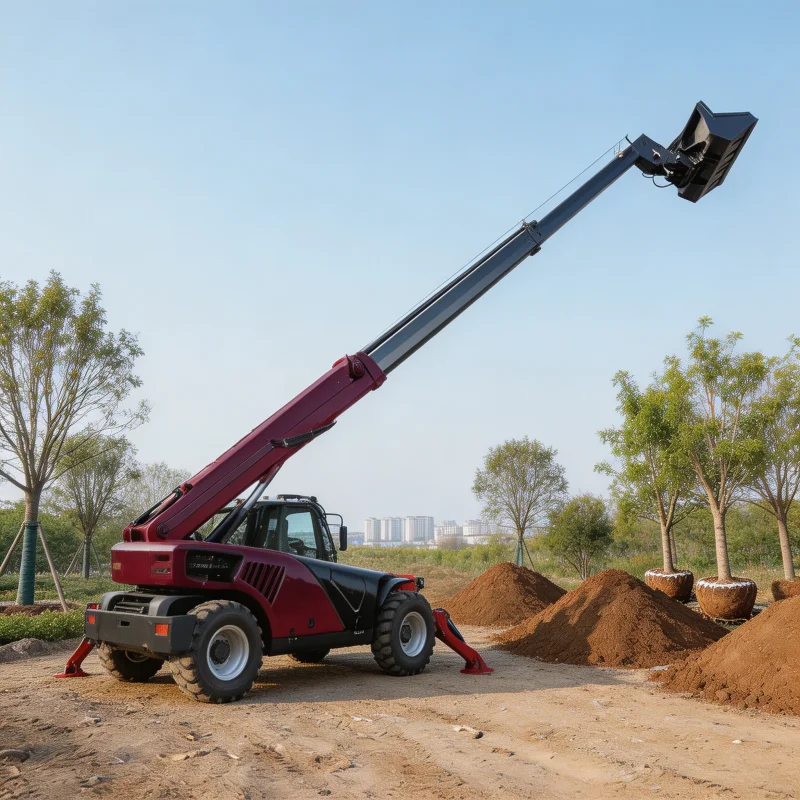 FOB Heavy Duty Telescopic Handler For Steel Pipe Logistics Handling China Source Factory Direct Sale Reliable Quality Supply