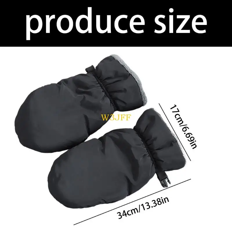 قفازات W3JF Pram ، قفازات Pram Muff Muff Black Pram للعروب