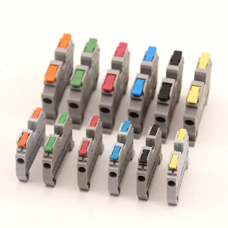Rail Type KV2.5 Quick Wire Connector Terminal Block Direct Insertion Instead Of UK ST PT SAK Docking For Parallel Connection