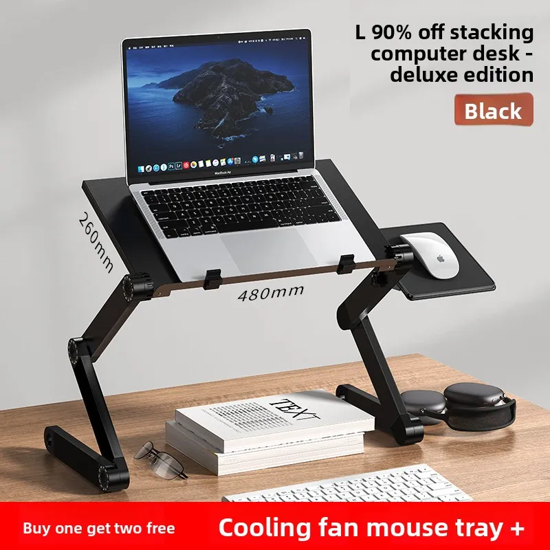 Ergonomic Standing Desk Computer Table Extendable Laptop Stand for Bed Office Study Adjustable Height Workstation