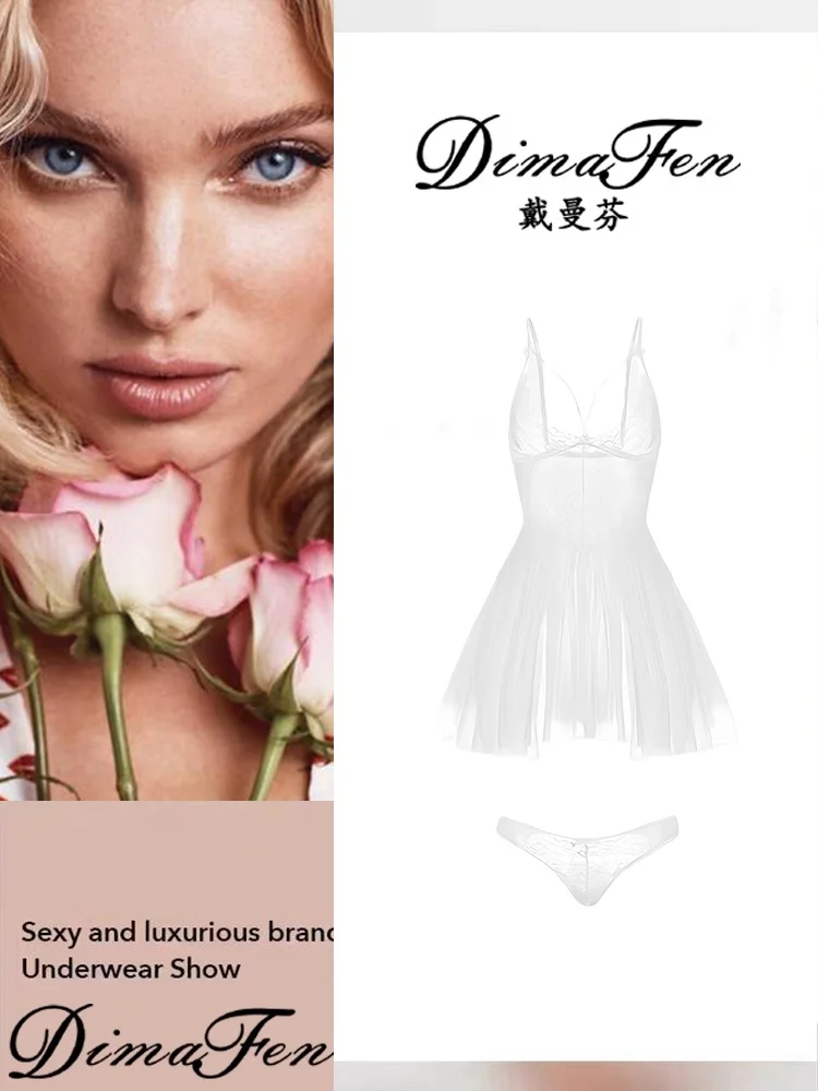 

Dainmanfen Pure Desire White One-Piece Dr Underwear High Waist ort Pants Linen Fabric Commute Sle Sweet Cute Design