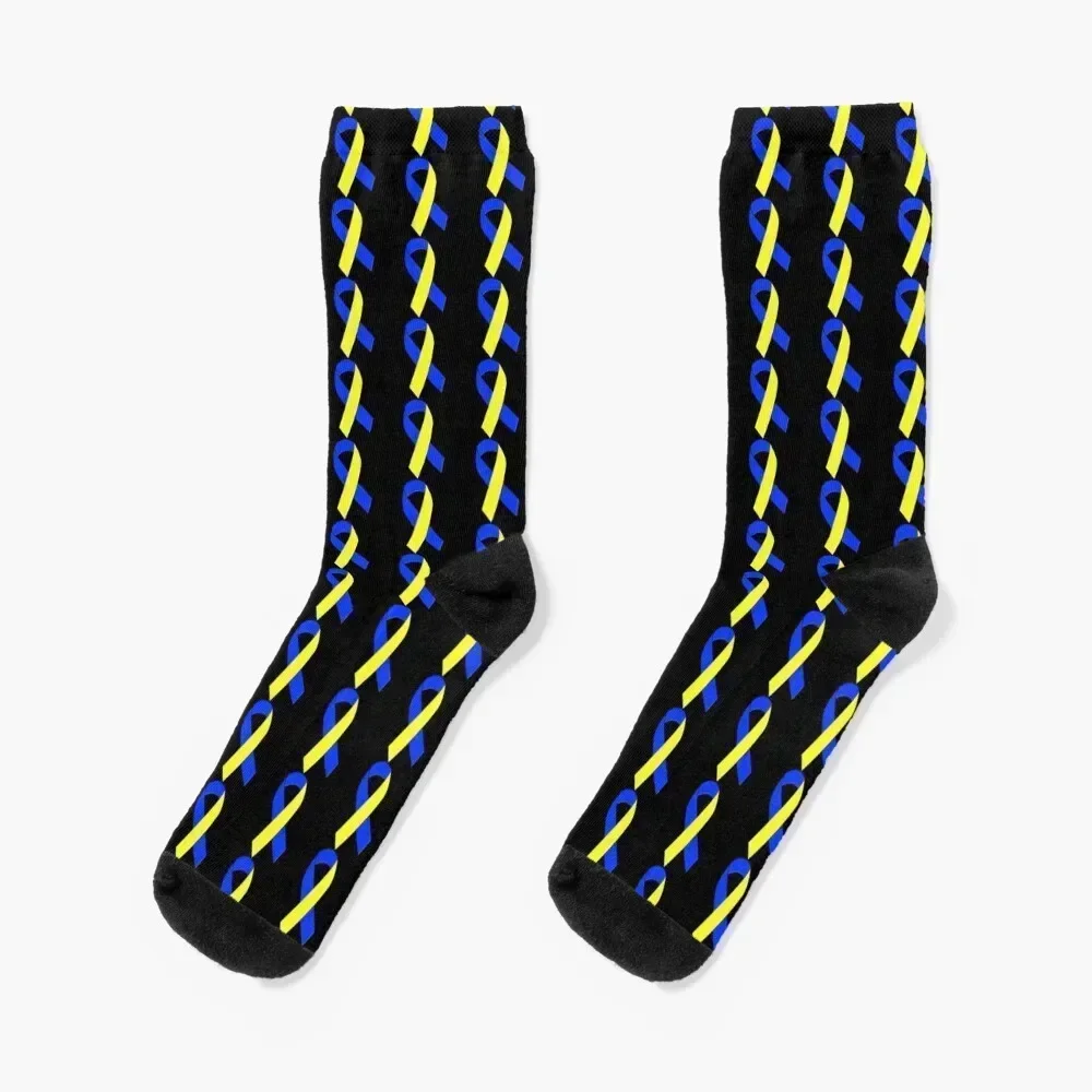 

Down Syndrome Support Ribbon Socks retro Crossfit loose Rugby Socks Woman Men's