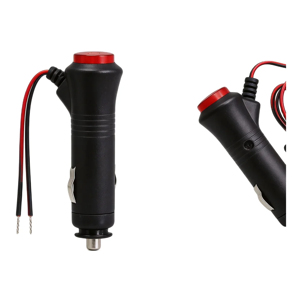 12V Male Auto Car MotorcycleCigarette LighterSocketPlug Connector On Off Switch 1.5m UniversalConnector Switch