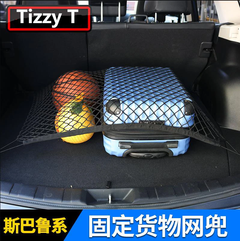 Car Trunk Luggage Storage Elastic Mesh For Subaru Forester 2019-2022 Elastic Crille Net Accessories For XV Crosstrek 2018-2024