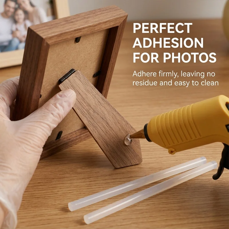 11mm 7mm Hot Melt Glue Sticks Set Strong Adhesive Clear Refills for Home DIY Craft School Repair Compatible with All Glue Guns
