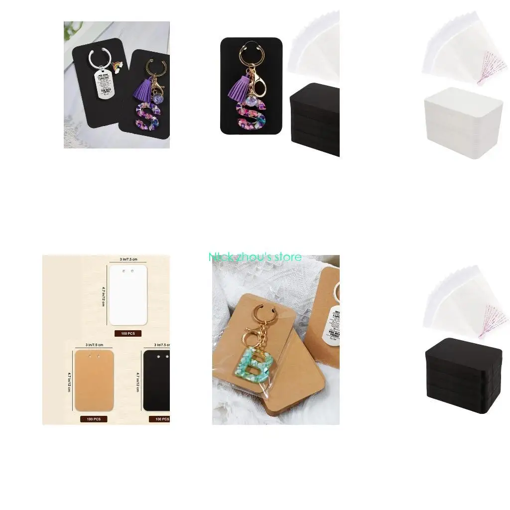 

E15E Картонный брелок для ключей с самозапечатывающимися пакетами Держатель для ключей Брелок для ключей Картон