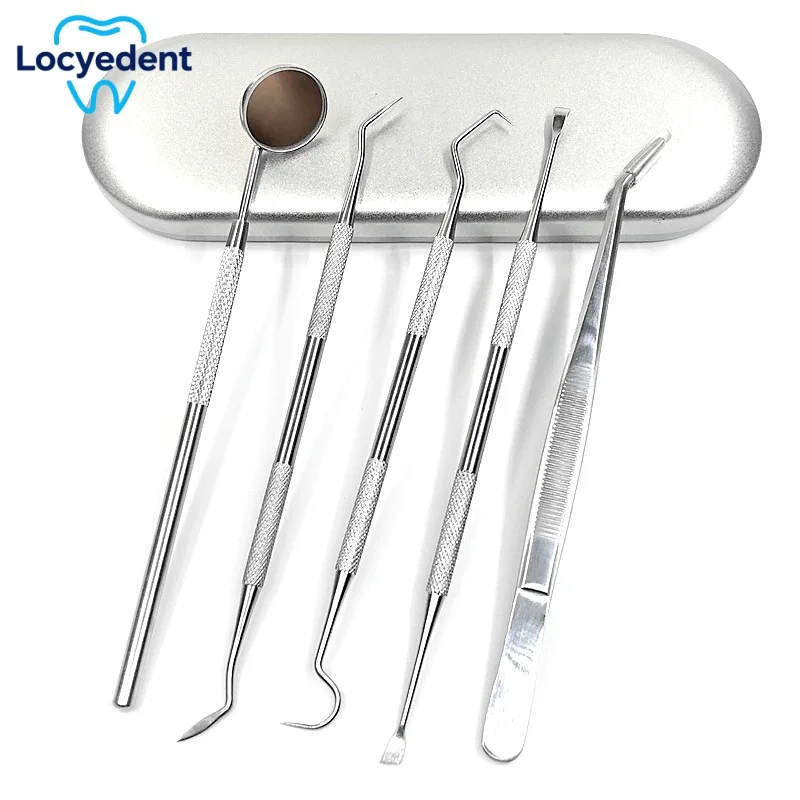 

Dental Tool Oral Care Set Removal Endoscope Scaling Removal Leather Case Packaging Stainless Steel Instrument Tools Organizer