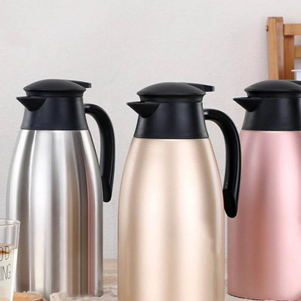 

Stainless Steel Thermal Bottle Insulated Vacuum Pot for Coffee Tea Beverage Safe Food Grade Anti Leak Stylish Home