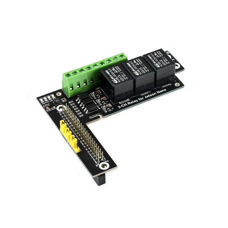 Waveshare Quality 3-Ch Relay Expansion Board Designed For Jetson Nano, Optocoupler Isolation