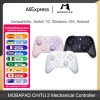 Controlador de juego mecánico MOBAPAD CHITU 2 HD para Nintendo Switch 1/2, PC, Android, iOS con TMR Glide Sticks Gamepad