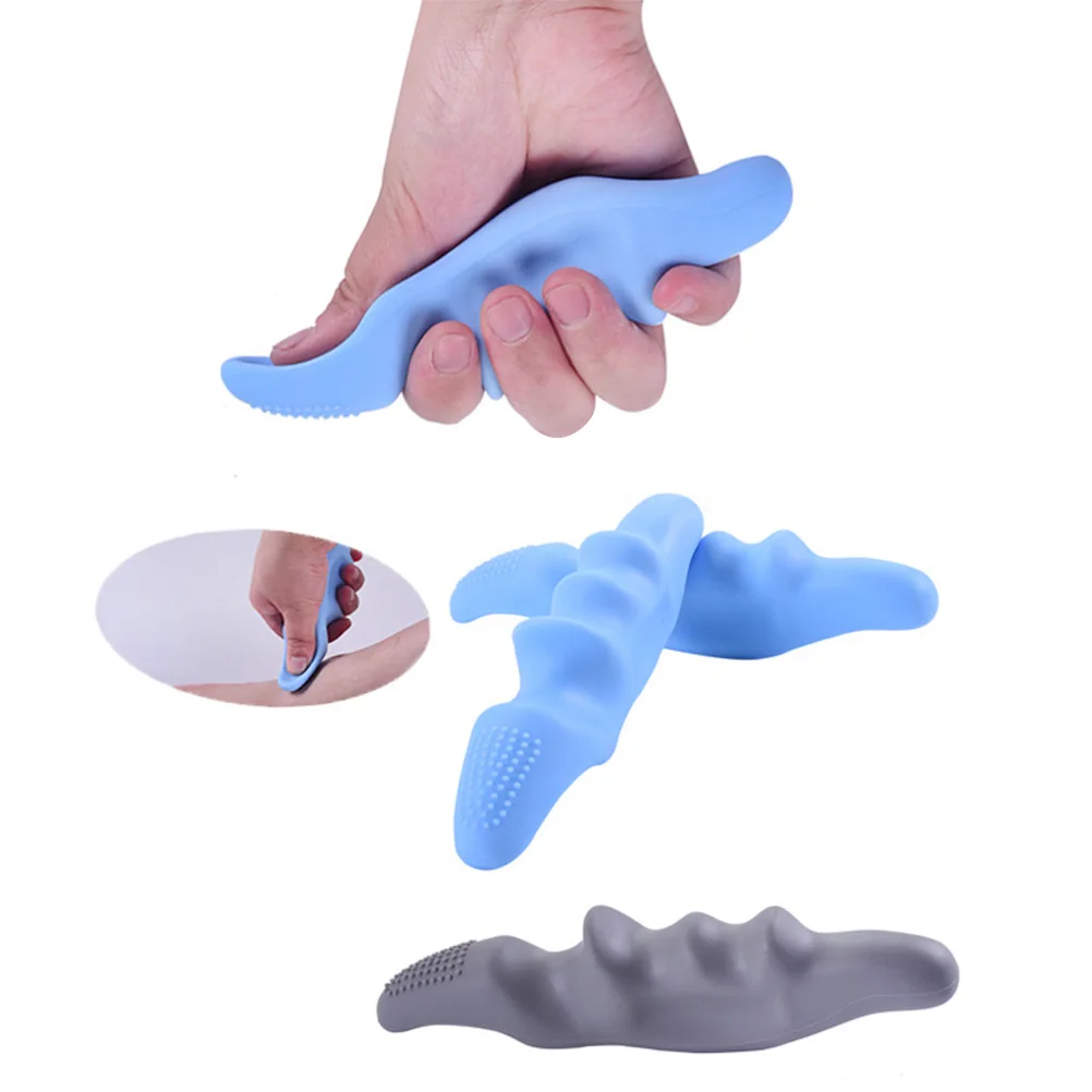 

Hand Thumb Shaped Finger For Silica Gel Massager Joint Relief Fatigue Daily Thumb Massager Use Grey