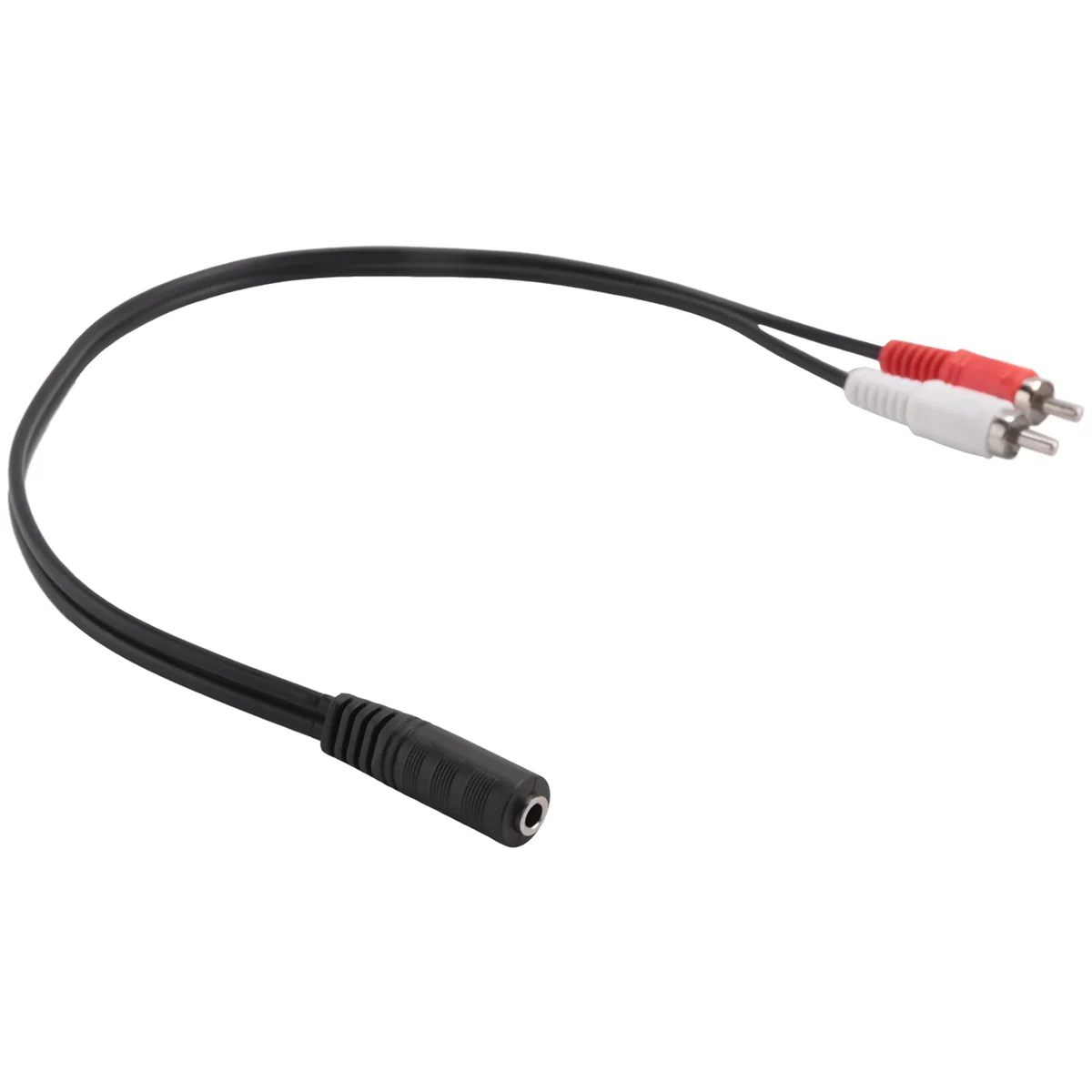 3.5 mm stereo female 2 RCA male AV cable auxiliary audio adapter wire HOT