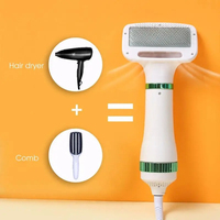 for 2-In-1 Pet Hair Dryer with Slicker Brush for Cat and Dog Brush Professional Home Grooming Furry Drying Portable Dog Blower