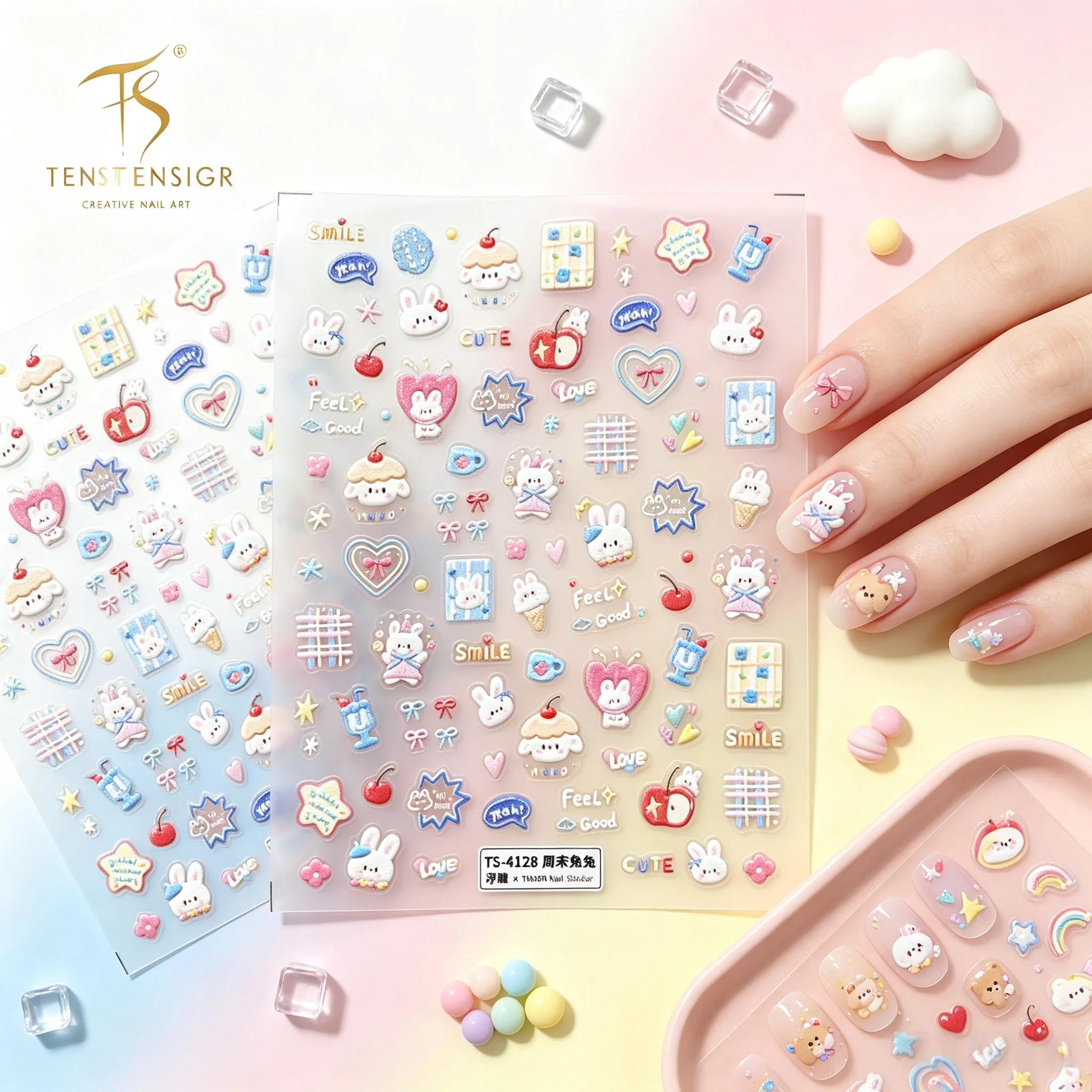 Nail Art Elegan - Autocollants pour ongles TENSOR NAIL Kawaii
