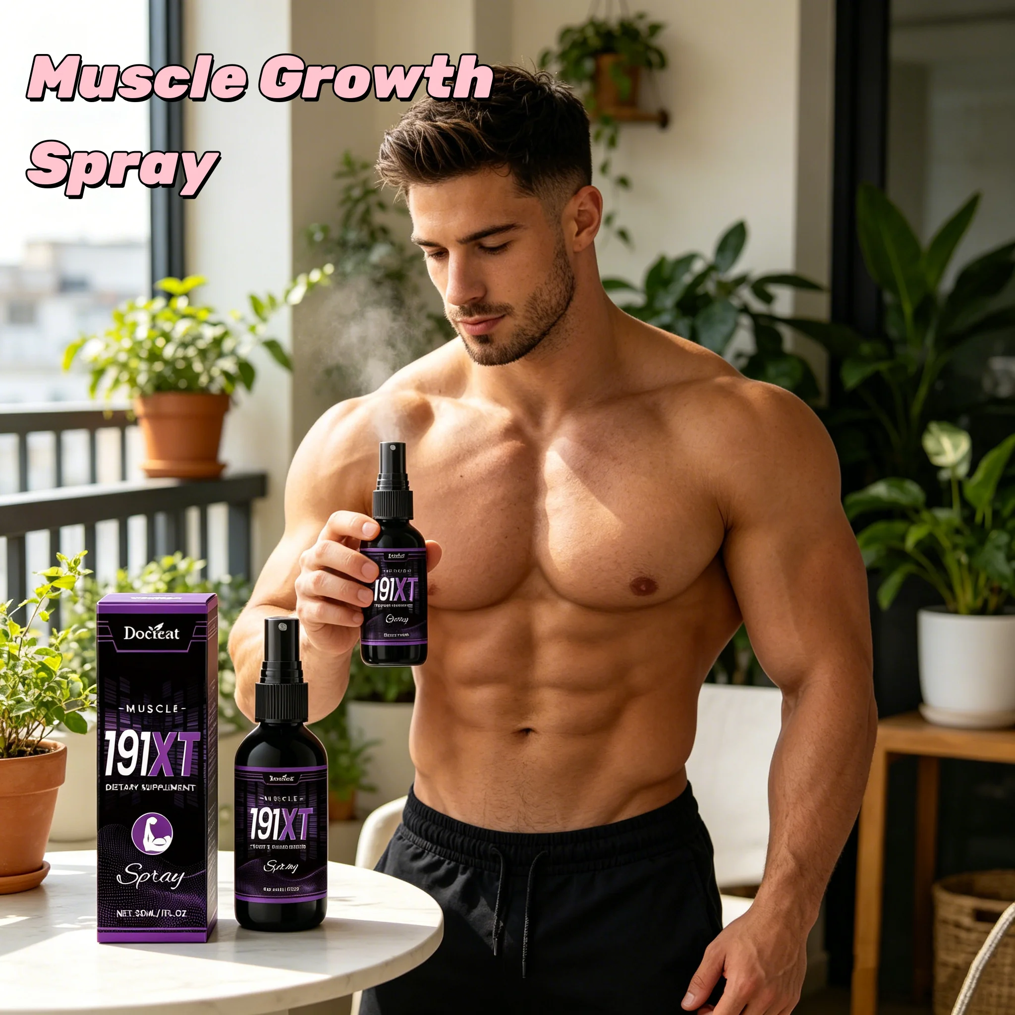 

Muscle Growth Spray Enhance Physical Strength Promote Muscle Growth Relieve Soreness Enhance Endurance Protein Supplement Spray