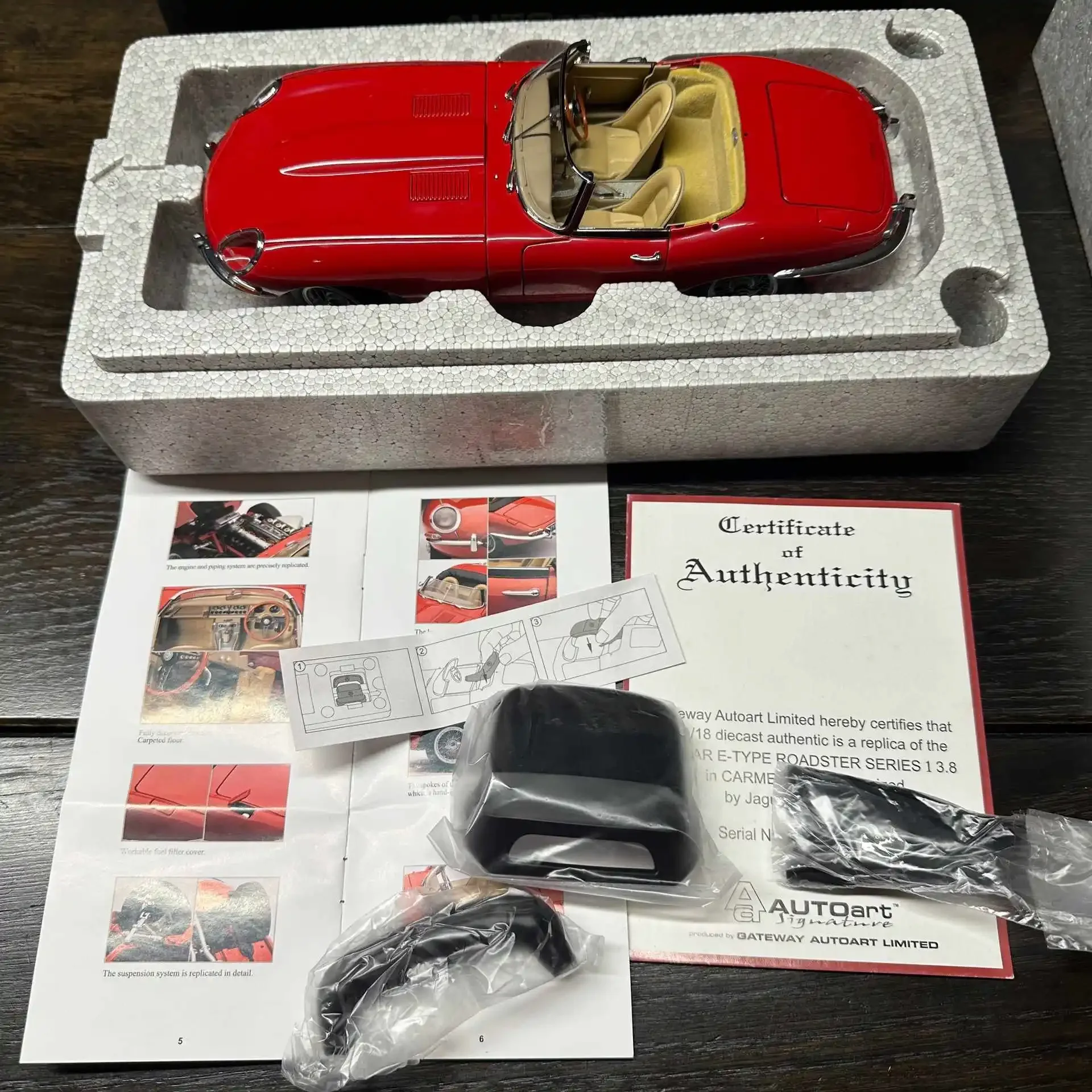 Autoart-Modèle de voiture en alliage de type E coupé, entièrement ouvert, simulation, édition limitée, cadeau de jouet, 1:18, XJ13 DType