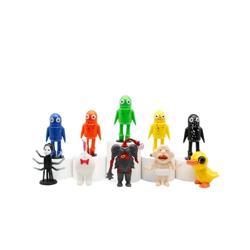 

10pcs Set Repo Figures Toy PVC Action Model Game Duck Monster Peripheral Figurine Toy For Kids Birthday Gift Cake Decoration