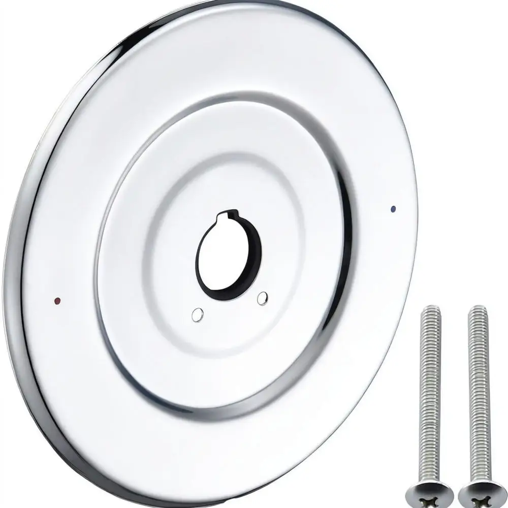 For Moen 16090 Chateau Shower Valve Trim Plate Replacement Stainless Steel Escutcheon Bathroom Plumbing Fixture Black